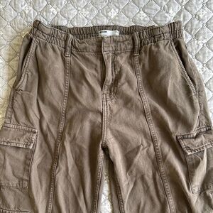 Bershka Brown Wide Leg Pants